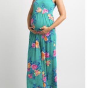 Pinkblush Jade Floral Maternity Maxi Dress Size XL